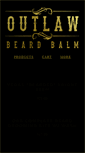 Mobile Screenshot of outlawbeardbalm.com