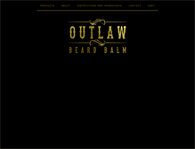 Tablet Screenshot of outlawbeardbalm.com